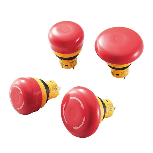 Pilzdrucktaster - X6 series - IDEC - Notausschalter / Schiebe- und Zugfunktion / hygienisch