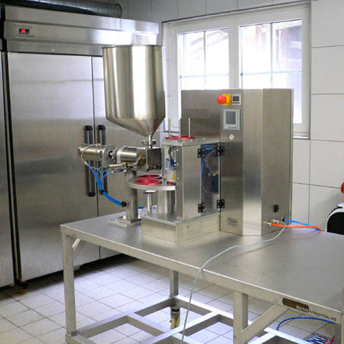 Dreh-Siegelmaschine - ROTINO - Romer Maschinenbau AG - automatisch / Becher / Tisch