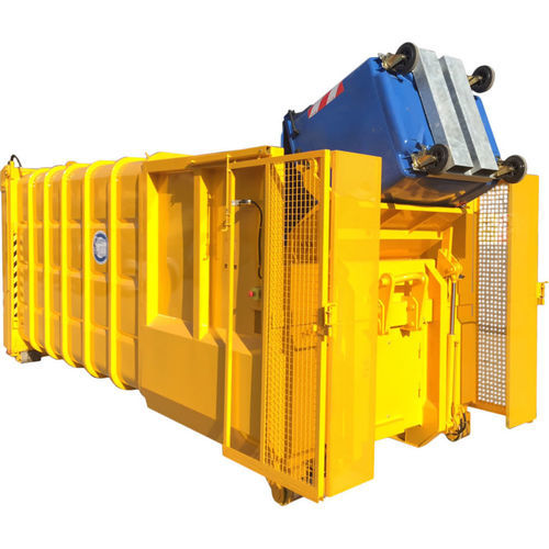 Müllpresse für Mischabfall - CARPENTERIA F.LLI CARNOVALI SRL - mobil / zum Entladen / hydraulisch
