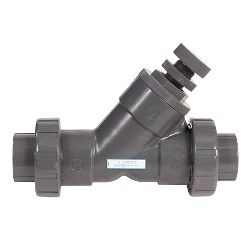 Gewinderückschlagventil - SLC series - Hayward Industries, Inc. - Y-förmig / PVC / Federdruck