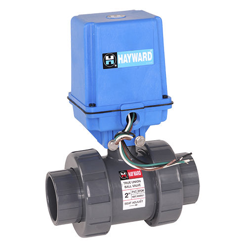 Kugelventil - EATB series - Hayward Industries, Inc. - elektrisch betätigt / Schwenkzapfen / PVC