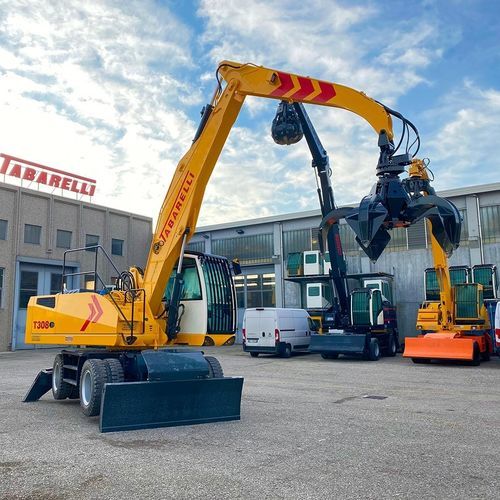 Umschlagbagger mit Gummireifen - T308 - OFFICINA MECCANICA F.LLI TABARELLI SPA - Diesel