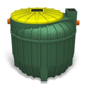 Becken für die Abwasserbehandlung - UNDER IMHOFF series - PLASTIC PROGET EUROPEAN SRL - Flüssigkeitssammlung / Polyethylen mit niedriger Dichte (LDPE) / zylinderförmig
