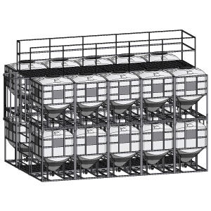 Kunststoffbecken - KONIKO series - PLASTIC PROGET EUROPEAN SRL - kegelstumpfförmig / stapelbar