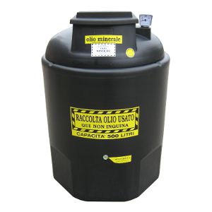 Becken zur Altöl-Sammlung - ECOIL EURO DUPLEX MINERALE series - PLASTIC PROGET EUROPEAN SRL - für Mineralöl / Polyethylen / zylinderförmig