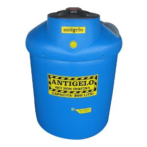 Becken zur Flüssigabfallsammung - ECOIL DUPLEX ANTIGELO series - PLASTIC PROGET EUROPEAN SRL - Polyethylen / zylinderförmig / vertikal