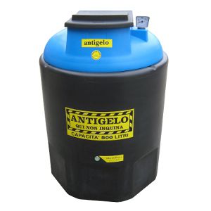 Becken zur Flüssigabfallsammung - ECOIL EURO DUPLEX ANTIGELO series - PLASTIC PROGET EUROPEAN SRL - Polyethylen / zylinderförmig / vertikal