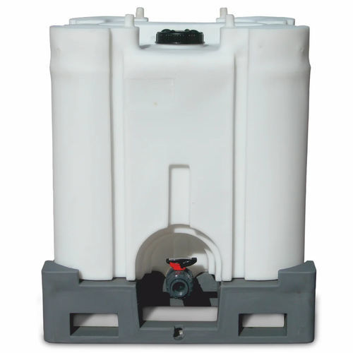 Speicherbehälter - ROPLAST SRL - für Säuren und Laugen / Polyethylen / kubisch