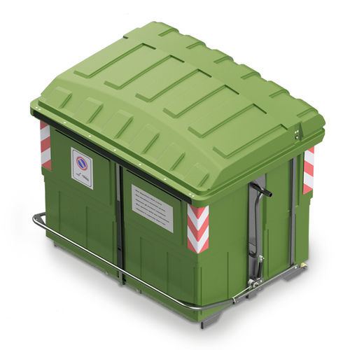 Kunststoffmüllbehälter - ECOMAX 2400 - ROPLAST SRL - für vertikale Beladung / für städtische Produkte
