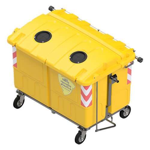Kunststoff-Abfallbehälter - ECOMAX 1400 - ROPLAST SRL - für vertikale Beladung / System