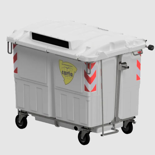 Kunststoff-Abfallbehälter - ECOMAX 1700 - ROPLAST SRL - für vertikale Beladung / für Papier / System