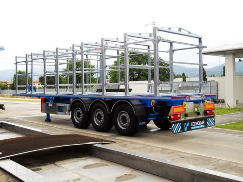 Chassis für Baustellenmaschine / auf Rädern - TMB - TECNOKAR TRAILERS SRL - für Sattelschlepper