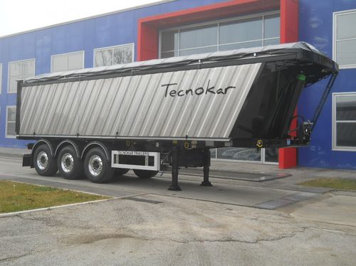 Kipper-Sattelauflieger - delfino EV1 - TECNOKAR TRAILERS SRL - für Lebensmittel / 3-Achsen / angehängt