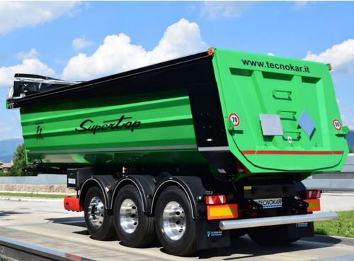 Kipper-Sattelauflieger - Supertop F1 - TECNOKAR TRAILERS SRL - 3-Achsen / angehängt