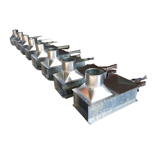 Plattenschieber - VGP series - VENTILAZIONE INDUSTRIALE SRL - pneumatisch gesteuert / für Schwerlastanwendungen / Edelstahl