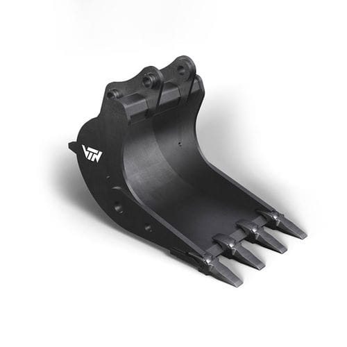 Standardschaufel mit Zähnen - V-63 / V-64 - VTN EUROPE S.P.A. - für Hydraulikbagger / mit 4 Zähnen