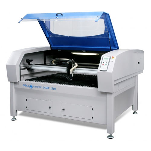 Laser-Schneidemaschine - LASEC - MECANUMERIC - für Kunststoffe / für Holz / für Textil