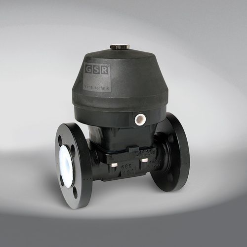 Membranventil - 3/151 - GSR Ventiltechnik GmbH & Co. KG - pneumatisch gesteuert / für Gas / Flansch