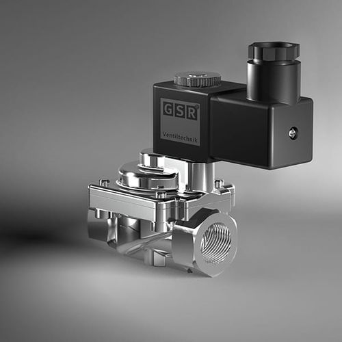 Hochtemperatur-Magnetventil - 51TH - GSR Ventiltechnik GmbH & Co. KG - vorgesteuert / 2-Wege / NC
