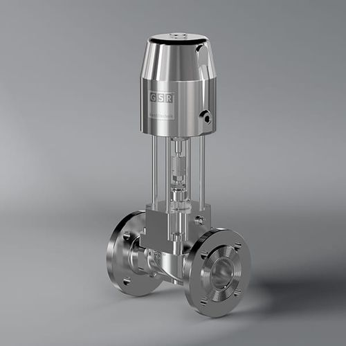 Hochtemperaturventil - 2/640 - GSR Ventiltechnik GmbH & Co. KG - Sitz / pneumatisch gesteuert / für Gas