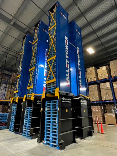 Lagerturm für leere Paletten - Karl H. Bartels GmbH - vertikal / modular