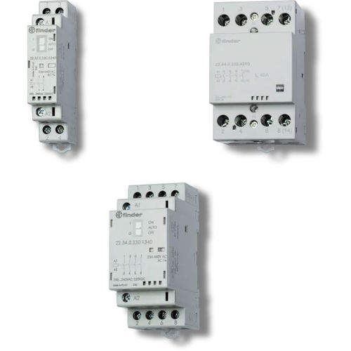 Modulares Schütz - 22 series - FINDER S.p.A. con unico socio - magnetisch-induktiv / dreiphasig / einphasig