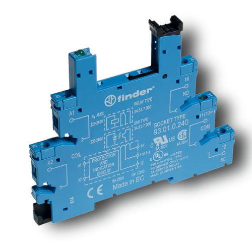 Elektromechanischer Relaissockel - 93.01 - FINDER S.p.A. con unico socio - für Leiterplatten