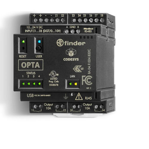 Programmierbares Relay / 8 E - 8A04 series - FINDER S.p.A. con unico socio - Analogeingänge / Digitaleingang / auf Ethernet-Netz