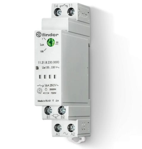 Dämmerungsschalter für DIN-Schiene - 1131 series - FINDER S.p.A. con unico socio - modular / AC/DC