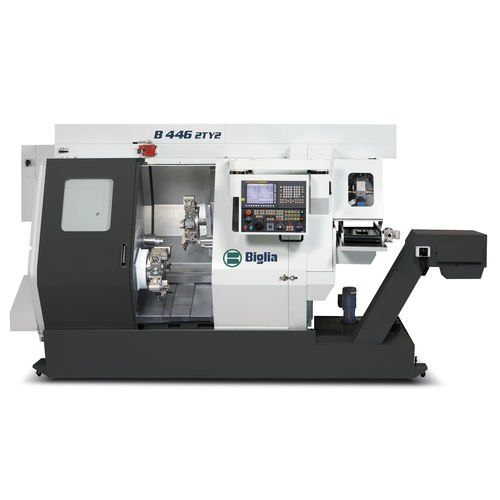CNC-Drehzentrum - T2 series - Biglia - Mehrachsen / 24 Werkzeuge / Doppelrevolver