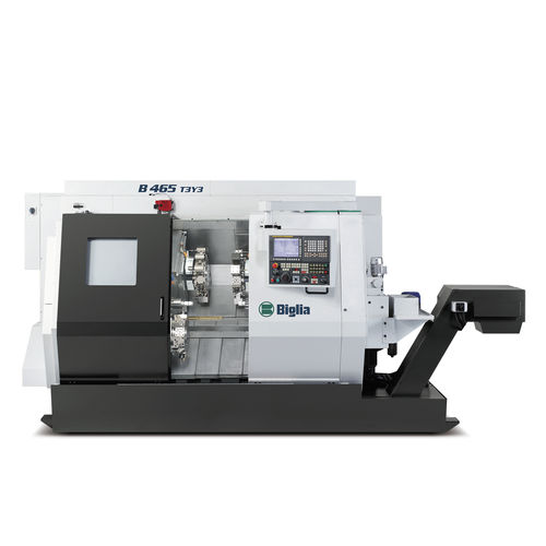 CNC-Drehmaschine - T3 series  - Biglia - horizontal / Mehrachsen / 2 Spindeln