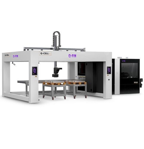 Roboterzelle zum Laden - Q-Cell Cartesian - Q-Fin Quality Finishing Machines - zur Endbearbeitung / zum Entladen / für Materialumschlag