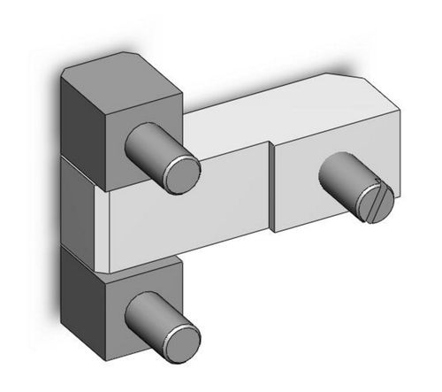 Stahlscharnier - 0.54.0105.0 - Steinbach & Vollmann  GmbH & Co.KG - Einschraub / Tür