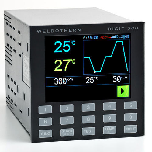 LED-Doppelanzeige-Temperaturcontroller - DIGIT 700 - Weldotherm GmbH - Technologie / programmierbar / für Heizzwecke