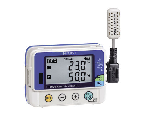 Temperatur-Datenlogger - LR5001 - HIOKI E.E. CORPORATION - Luftfeuchtigkeit / RS-232C / mit Display