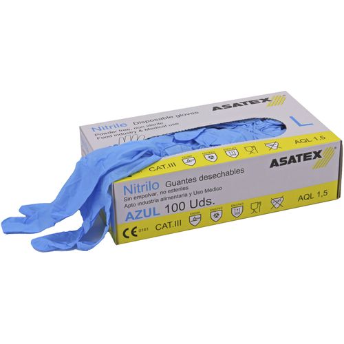 Arbeitshandschuh -  ENHU35-24 - Asatex AG - mechanischer Schutz / Nitril / Einweg