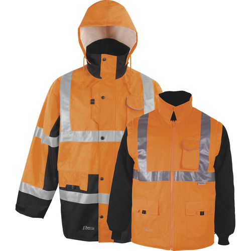Arbeitsjacke - 3360 - Asatex AG - wasserdicht / Warnschutz / Leinen