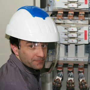 Elektrikerhelm - E-MAN 4000 - ENHA GmbH - EN 397 / mit Visier