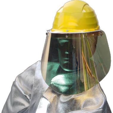 Helm für die Feuerwehr - T6 - ENHA GmbH - EN 397 / gelb / mit Visier