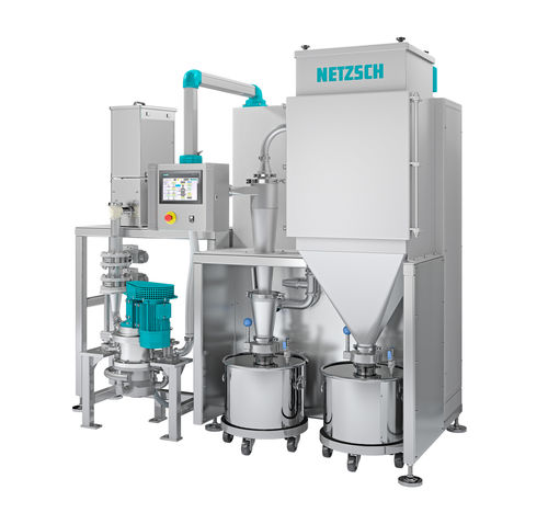 Fließbett-Strahl-Mühle - PilotPlant - NETZSCH Grinding & Dispersing - vertikal / Labor / Ultrafein