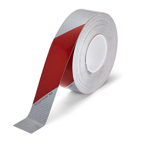 Markierklebeband - H6604 - Heskins Limited - weiß / rot / reflektierend