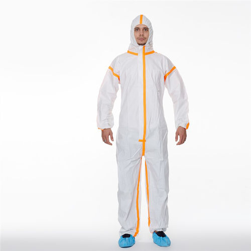 Vlies-Overall - Hubei Wanli Protective Products Co., Ltd. - chemikalienbeständig / Polypropylen / unisex
