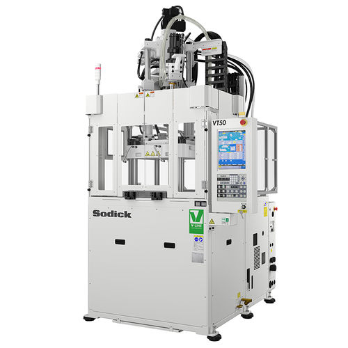 Vertikale Spritzgießmaschine - VT50 - Sodick - hybrid / Kniehebel