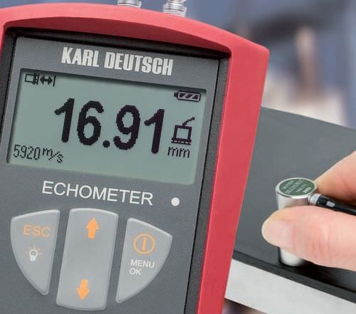 Wanddickenmessgerät - ECHOMETER 1076 TC DATA - KARL DEUTSCH - tragbar / Hochauflösung