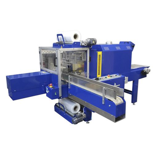 Vollautomatische Schrumpffolienverpackungsmaschine - ECOFARD 500 AOL  - ITALDIBIPACK - für Flaschen / mit Schrumpftunnel / mit hoher Drehzahl