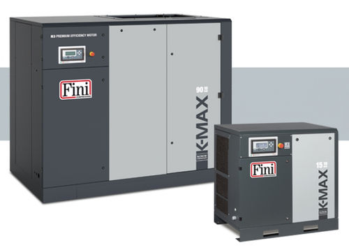 Schraubenkompressor - K-MAX series - FINI - Luft / mit Elektromotor / stationär