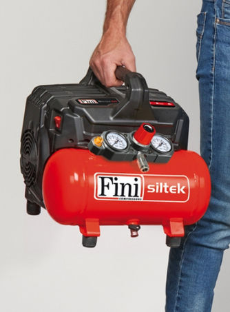 Kolbenkompressor - Siltek S/6 - FINI - Luft / mit Elektromotor / tragbar