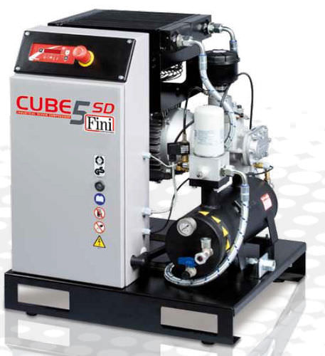 Schraubenkompressor - CUBE-SD series  - FINI - Luft / mit Elektromotor / stationär