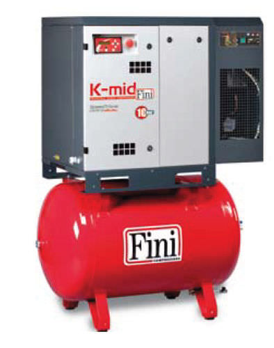 Schraubenkompressor - K-MID series - FINI - Luft / mit Elektromotor / stationär