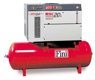 Schraubenkompressor - STC series - FINI - Luft / mit Elektromotor / stationär